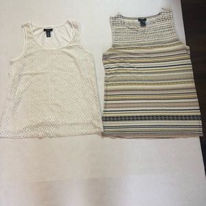 Bundle of 2 Gap & Ann Taylor used sleeveless tops